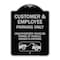 Signmission Parking Restriction Customer and Employee Parking Only Unauthorized Vehicles Towed at, BS-1824-23373 A-DES-BS-1824-23373 - alternate 1